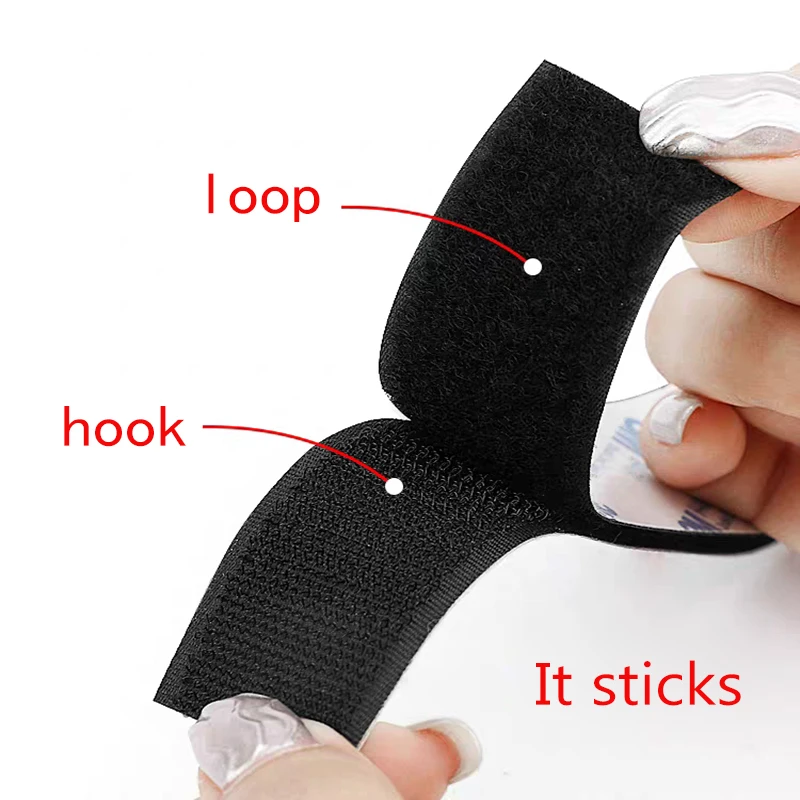 

Strong Self Adhesive Hook and Loop Fastener Tape Sticker Velcros Autoadhesivo Adhesive with Glue for DIY 16/20/25/30/38/50mm