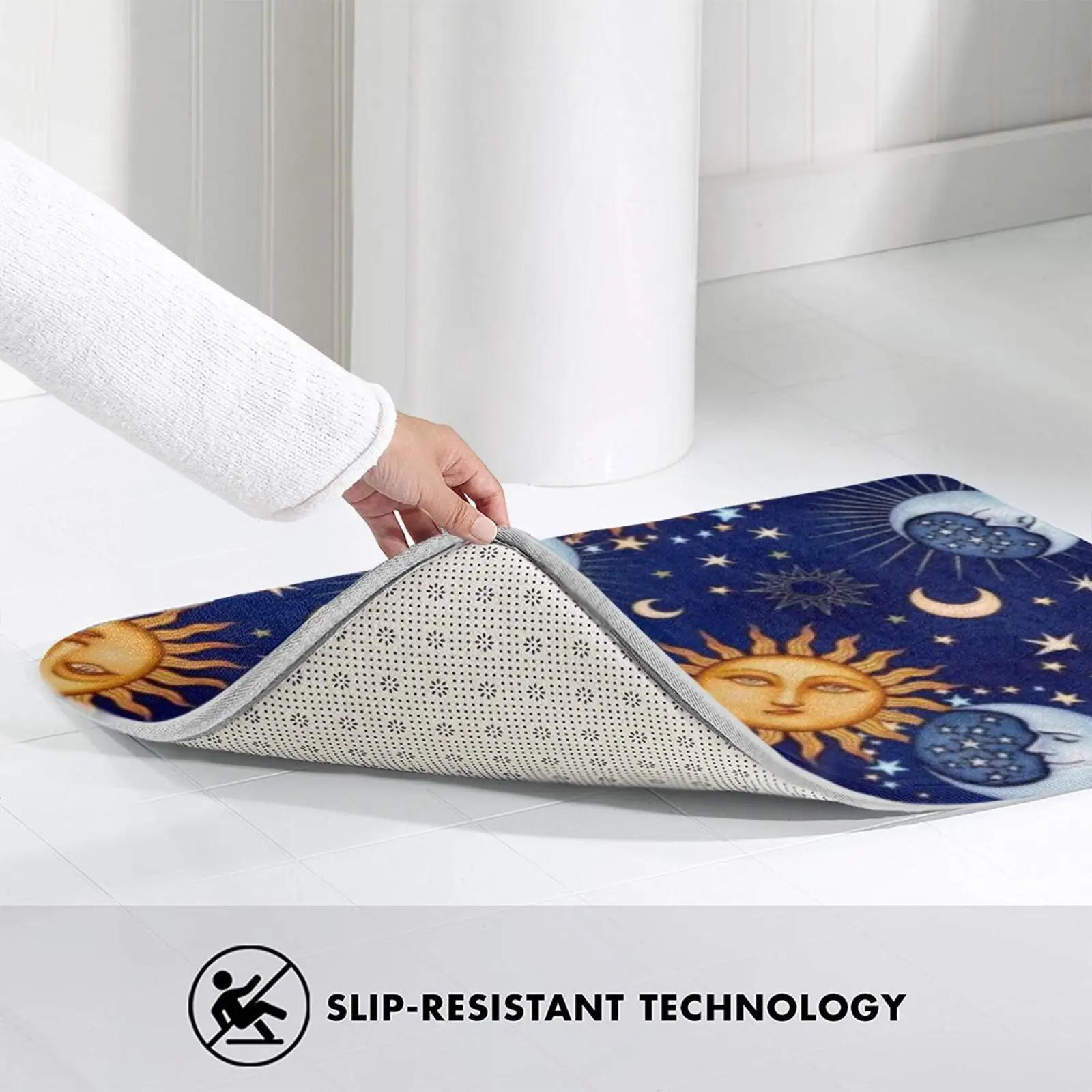 

Sun And Moon Carpet Mat Rug Cushion Soft Non - Slip Lunar Space Sun Moon Stars Solar Solarsystem 2020 Pattern