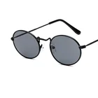 Солнцезащитные очки овальные для мужчин и женщин, ретро, с металлической оправой, прозрачные, в винтажном стиле, с защитой от ультрафиолета, 2021