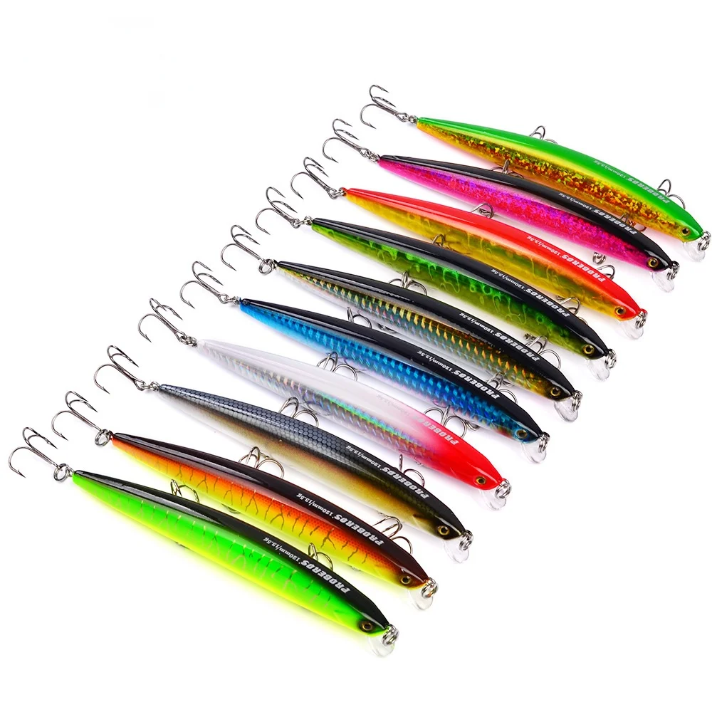 

Fishing Lures 120mm 13.5g Black Minnow Crankbait Artificial Lure Jerkbait Fishing Tackle Bait Carpfishing Wobblers for Trolling