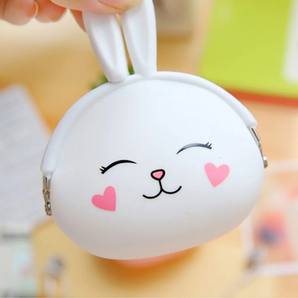 Кошелек для монет ключей наушников сумочка хранения кошелек модный силиконовый