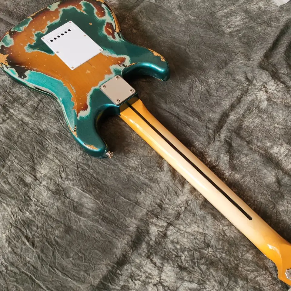 Новый стиль. Синий цвет мощи электрогитара высокое качество Звукосниматели