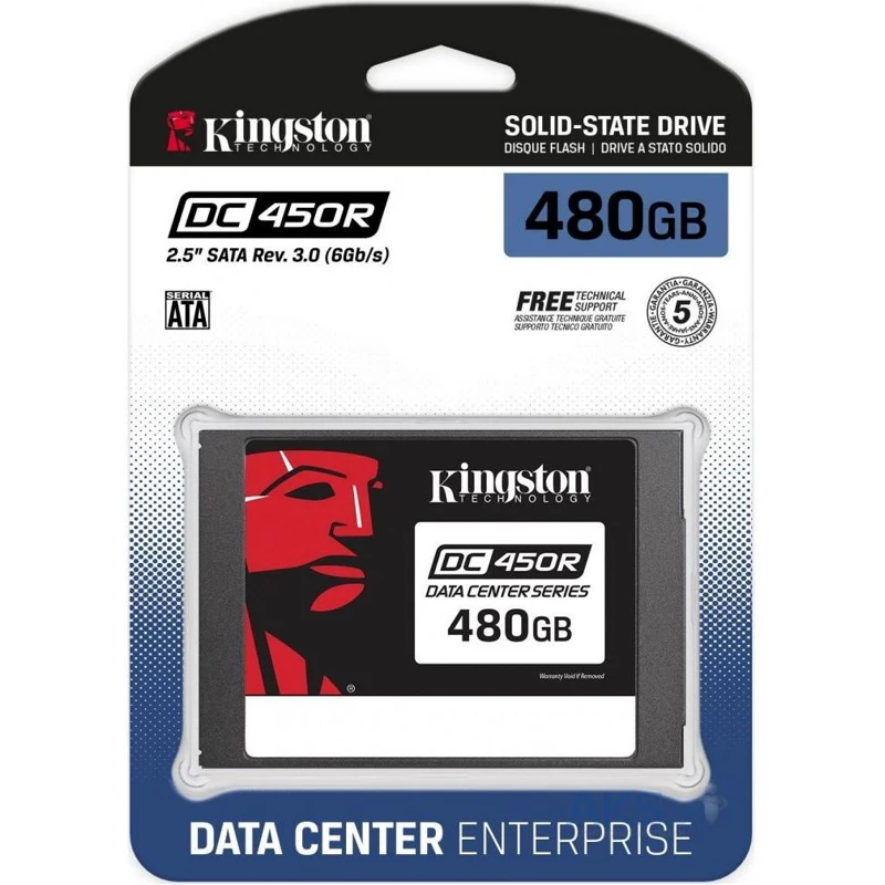 Твердотельный накопитель Kingston DC450R SEDC450R/480G SSD 2.5&quot 480GB SATA-III | Компьютеры и офис