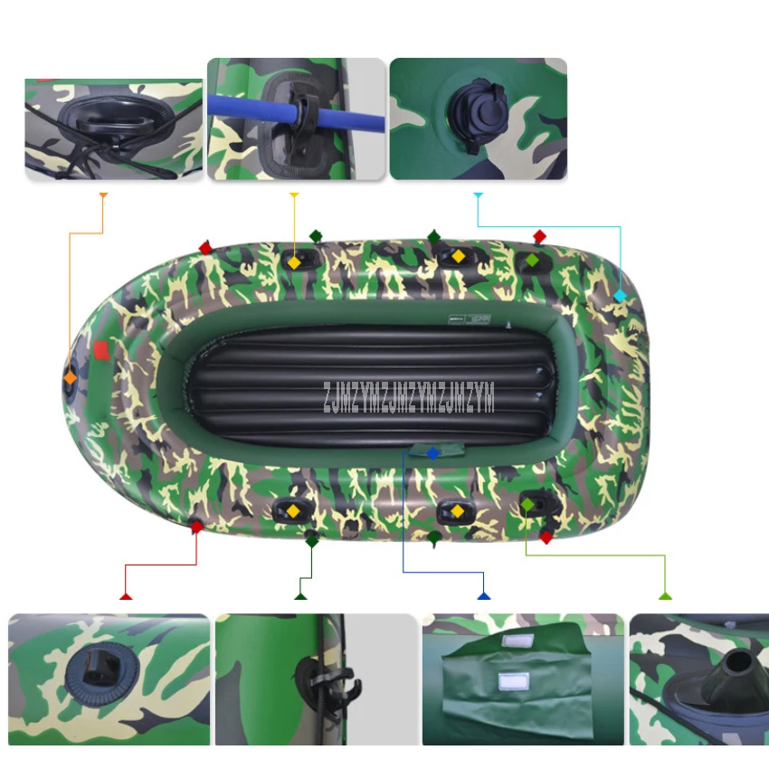 Новая Надувная гребная лодка из ПВХ на 2 человек с максимальной нагрузкой 175 кг