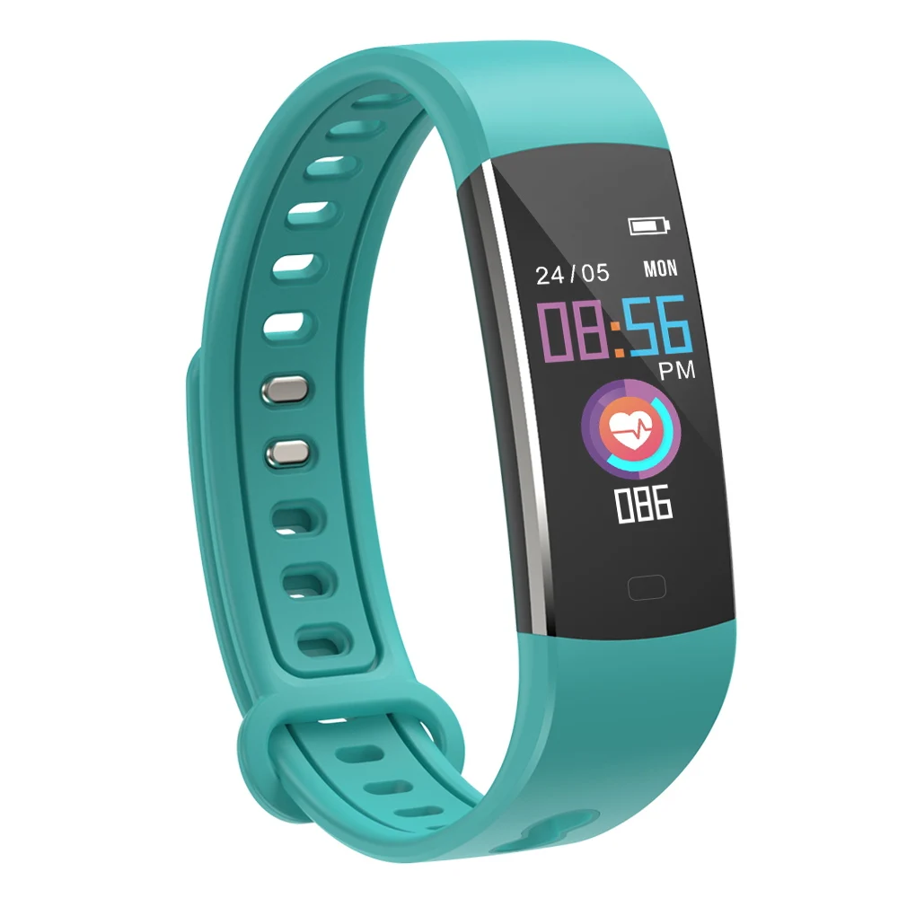 FT803green BingoFit мужские Смарт часы Bluetooth фитнес трекер сердечного ритма gps часы школьные спортивные Будильник наручные часы для Android IOS - Цвет: FT803green