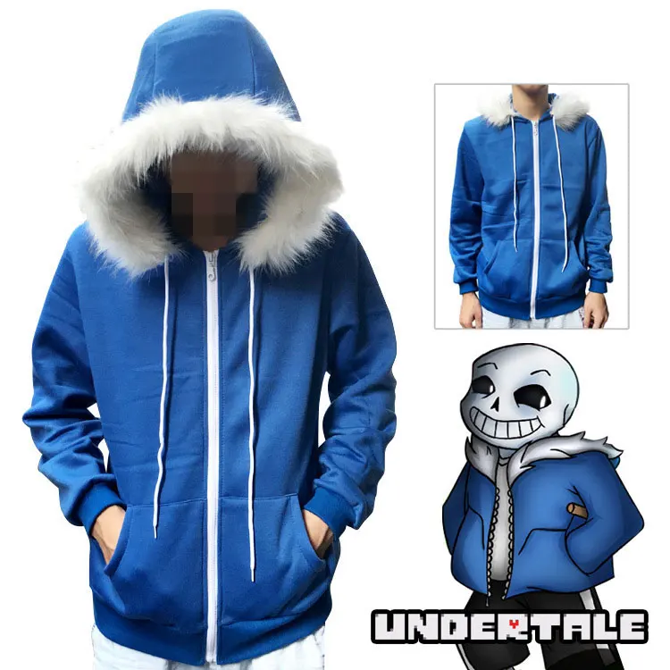 Sans Undertale Косплей толстовки эмульсионная маска куртка Sans плюс бархат с капюшоном на молнии свитер анимация игровое снаряжение