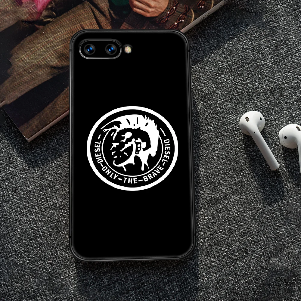 

Italian fashion brand Diesel Phone Case Cover Hull For HUAWEI honor 7a 8 8s 8a 8x 9 9x 10 20 i Lite Pro black Cell Soft Prime