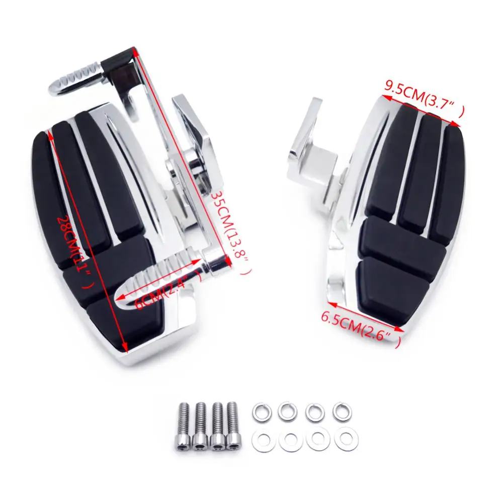 Запчасти для мотоциклов хромированная Напольная доска с передним драйвером и