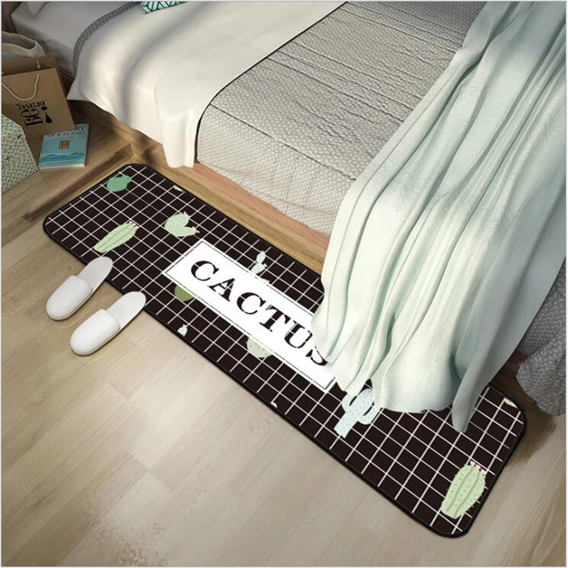 Bubble Kiss 2020 New Welcome Mat for Front Door Nordic Fashion Geometric Green Cactus Kitchen Entry Anti-Slip Floor | Дом и сад