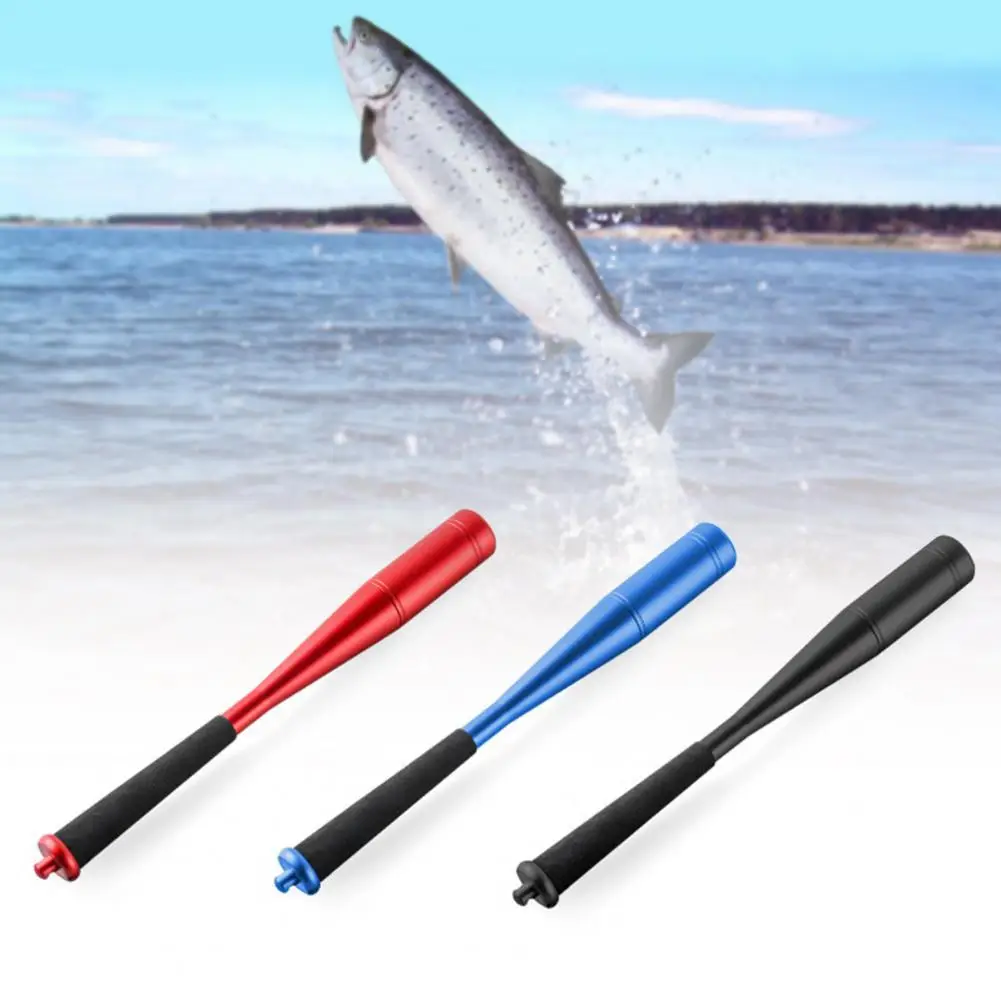 

Fishing Priest Portable Fish Hammer Multifunctional Aluminium Whacker Bat Tool With EVA Handle Fish Knocking Device