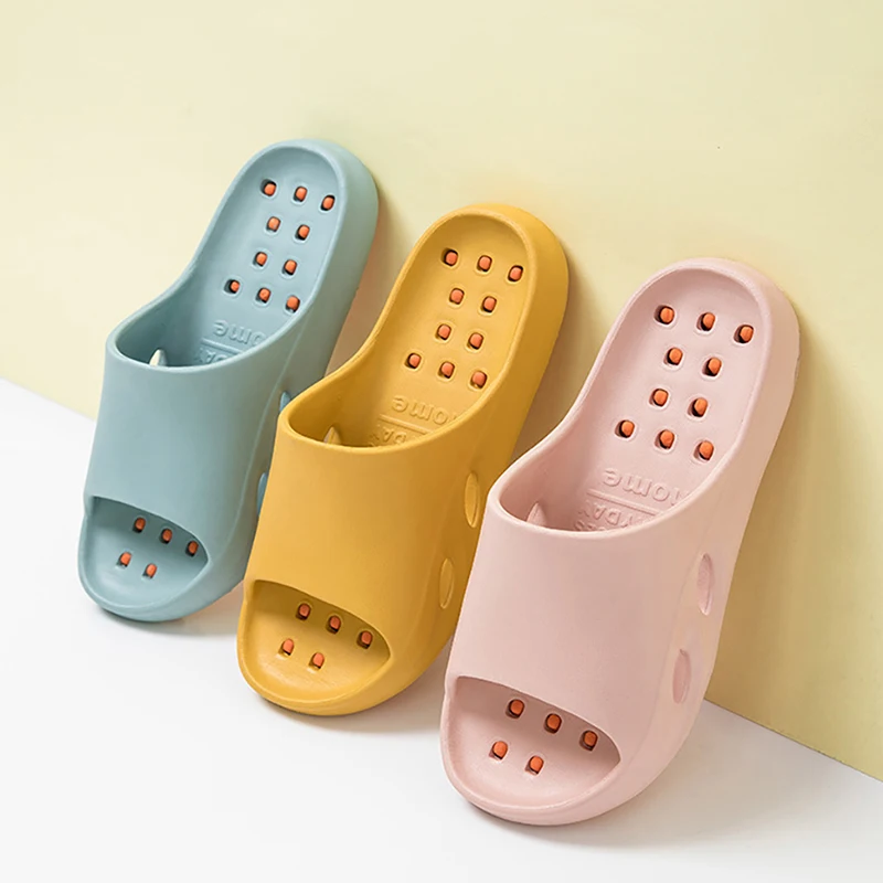 Массажные шлепанцы для мужчин и женщин Нескользящие мягкие удобные домашние