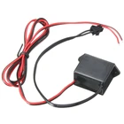 Гибкий неоновый мини-контроллер питания EL, 2 шт., 12 В постоянного тока для 1-10 м светодиодный провода EL инвертор для освещения, адаптер питания, неоновый провод