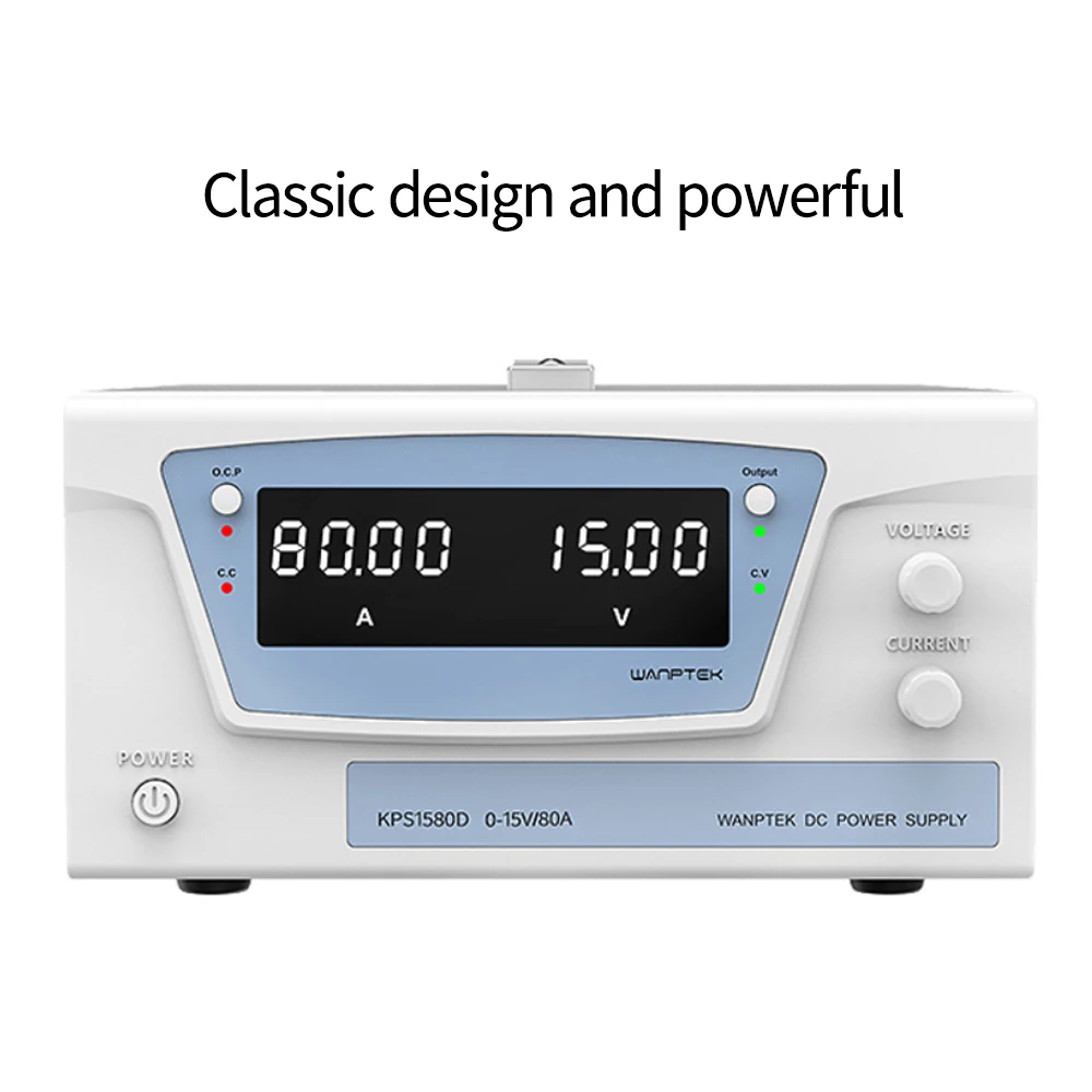 

New 15V 80A DC Power Supply Adjustable Mini Laboratory Power Supply Voltage Regulator wanptek 1580D High Current Power Supply