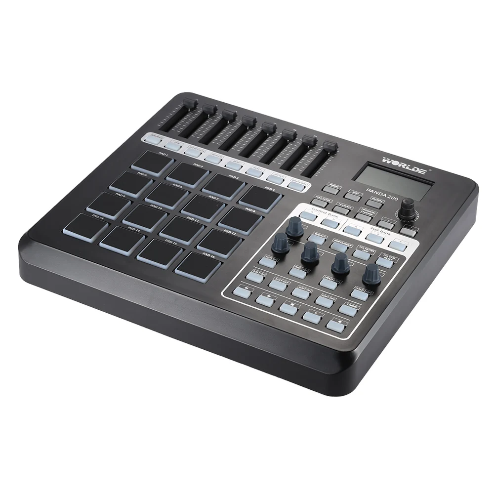 Портативный Контроллер MIDI Pad USB горячая Распродажа 16 барабанных колодок с