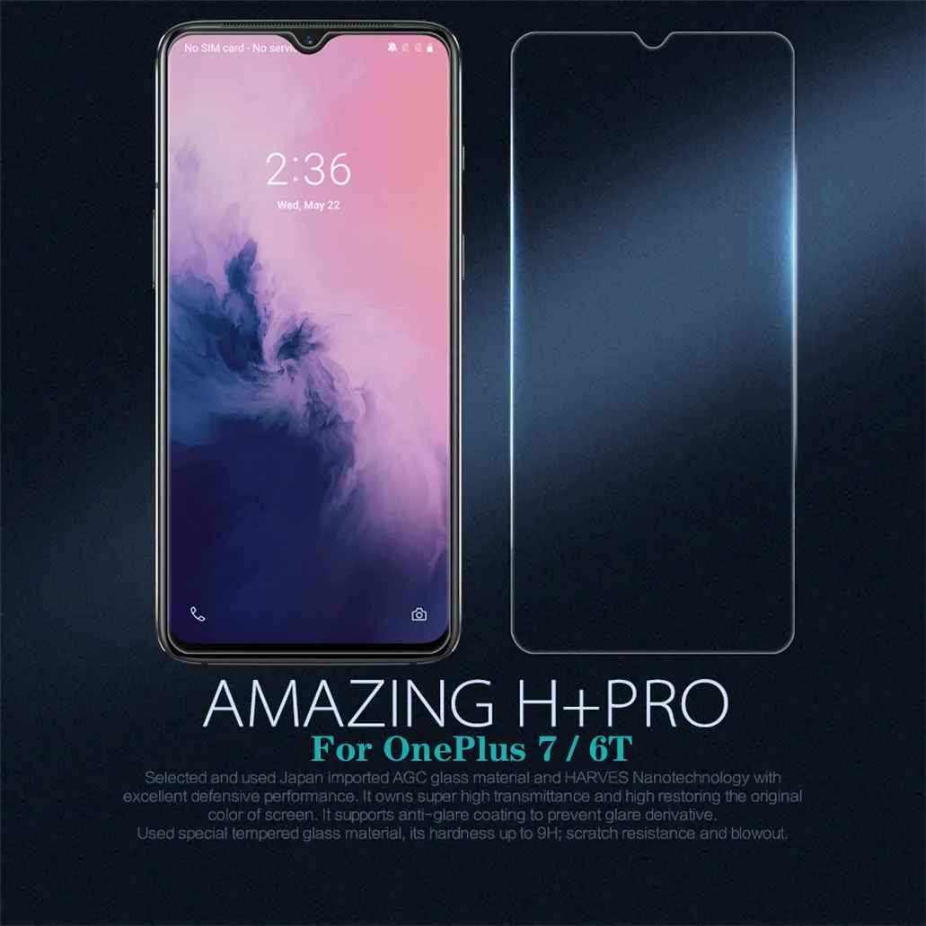 Для OnePlus 7 OnePlus 6T закаленное стекло Nillkin H+ PRO ультратонкое противоударное Защитное стекло для экрана для OnePlus7 стеклянная пленка