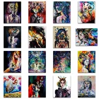 Алмазная вышивка квадратными стразами, вышивка крестиком, соблазнительная леди, алмазная живопись сделай сам, круглая Алмазная мозаика для девочек, страна чудес