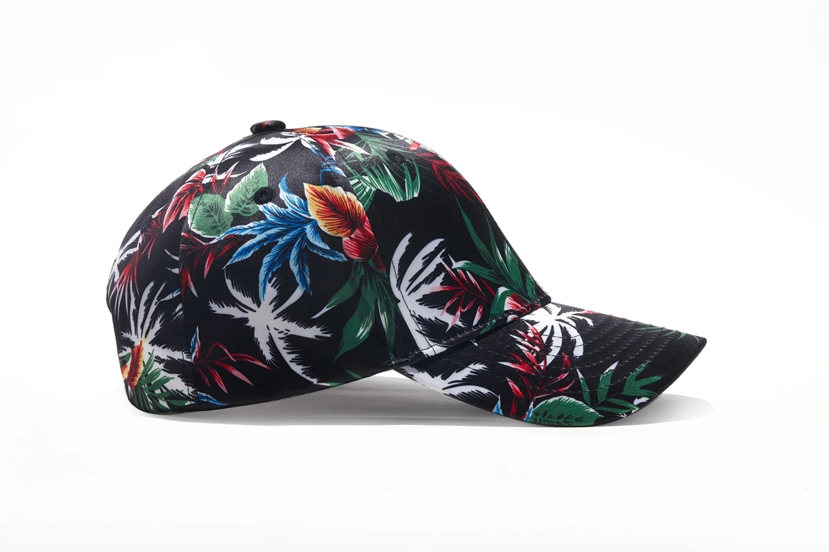 Бейсболка с цветочным рисунком для мужчин и женщин Регулируемая Кепка в стиле