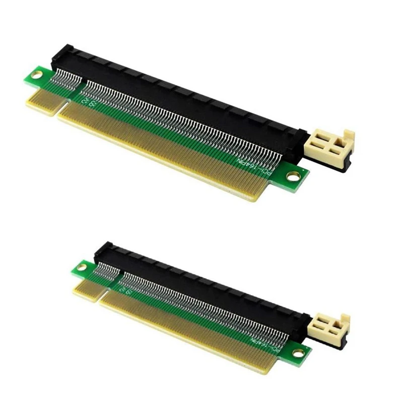 

2Pack PCI-E 164 Pin Slot PCI-Express 16X Riser Card, Male to Female Extension Protector Upward Riser Adapter Card 1U 2U