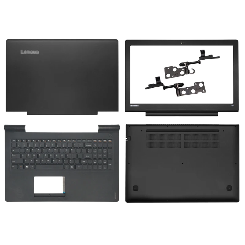 

Задняя крышка для ноутбука Lenovo IdeaPad 700-15 700-15isk, задняя крышка ЖК-дисплея/Передняя панель/петли/Упор для рук/Нижняя крышка, Черная