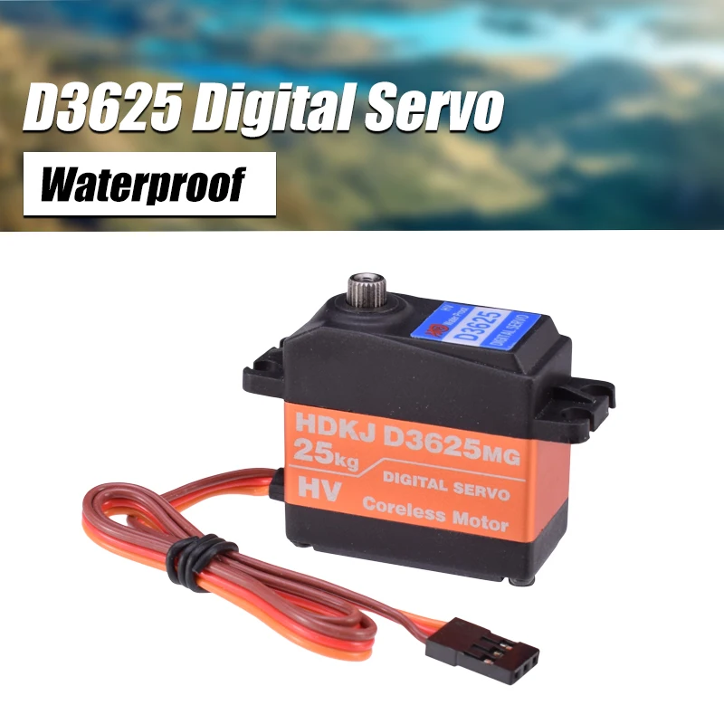 HDKJ D3625 водонепроницаемый цифровой сервопривод металлическая Шестерня 180