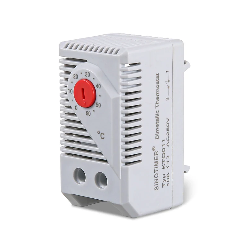 0 60'C KTO011 KTS011 DIN Rail Мини Компактный биметаллические термостат механический