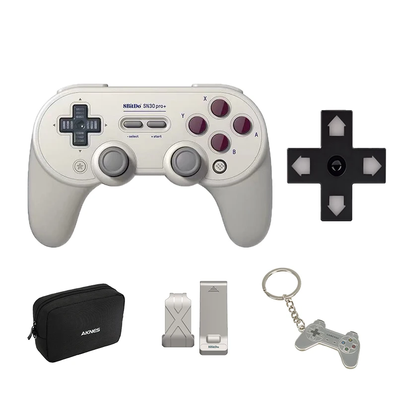 8bitdo SN30 PRO+ беспроводной джойстик Bluetooth пульт дистанционного управления геймпад для Windows/Android/macOS/nintendo Switch - Цвет: With cross hub