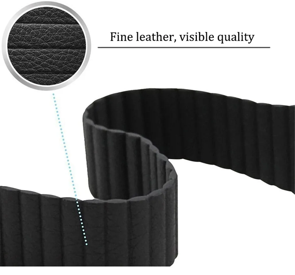 20/22mm Leather Loop Wrist Strap for HUAWEI WATCH 3 3Pro Band Magnetic Buckle Bracele for Huwei GT 2 42/46mm GT2 Pro Watchband