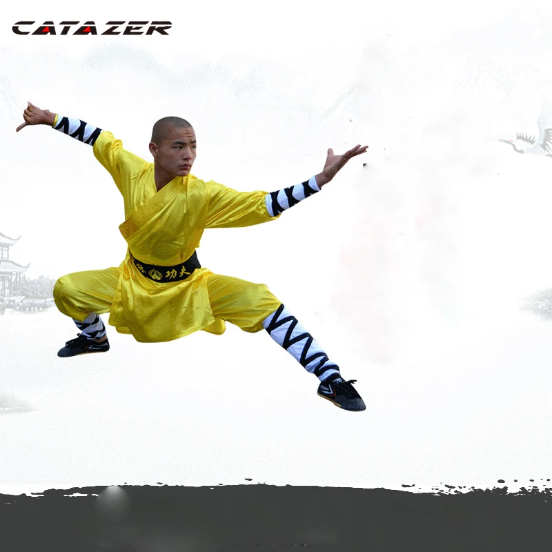 

Shaolin Monk Robe Kung fu Tai chi Suit Martial arts Wing Chun Wushu Uniforms High Quality Custom Tailored