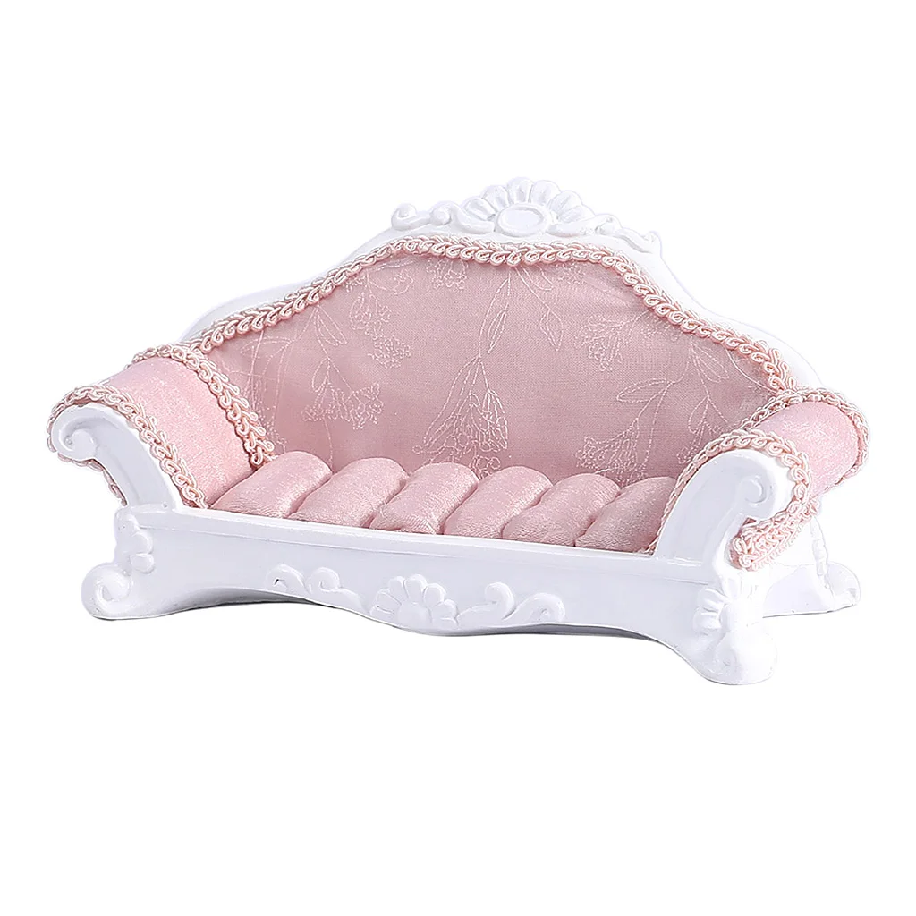 Розовое Кружевное кольцо в форме дивана сережки гвоздики украшения витрина для