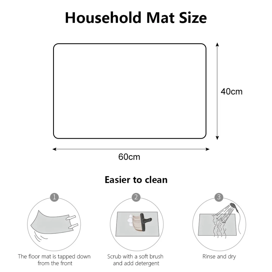 

Vintage Flannel Door Mat Letter Words Pattern Floor Mat Rugs Non-slip Doormats for Outdoor Bathroom Kitchen Carpets 40x60CM