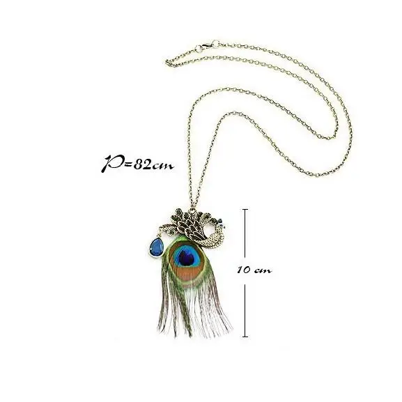 

Boho Necklacesweklacewomen Peacock erkeke kolye chain Statement Pendant Necklace collares gothic