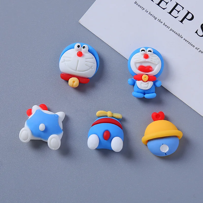 

20Pcs Cartoon Cat Bell Flat Back Resin Cabochons Scrapbooking Phone Case Decoration DIY Jewelry Craft Accessories