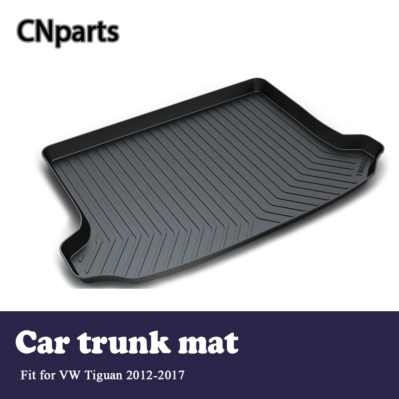 

Автомобильный коврик-подкладка для багажника VW Tiguan 2012 2013 2014 2015 2016 2017, водонепроницаемый Противоскользящий коврик, аксессуары