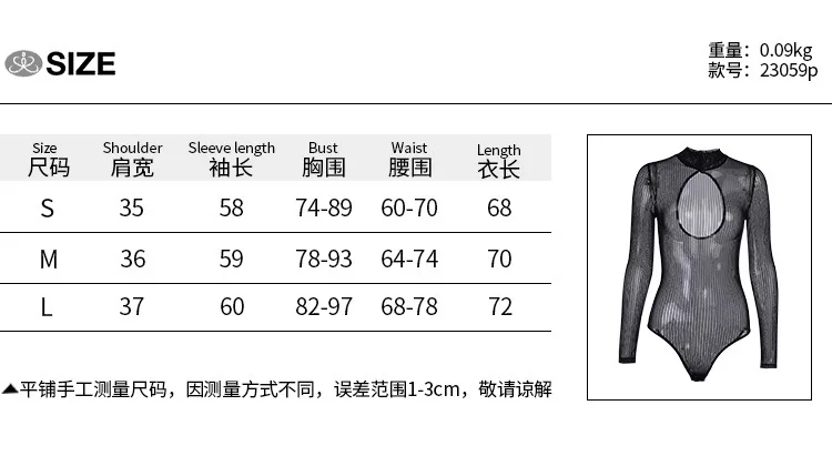 

Bodysuit Long Sleeve Women Body streetwear dropshipping Forefair Sexy Bodycon Square Neck Sheath Crotch Basic Black Overalls Top