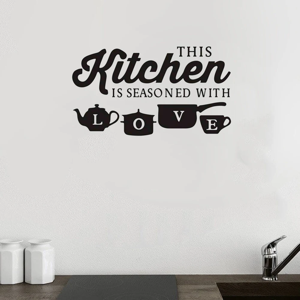 1 шт. креативные съемные наклейки на стену для кухни чашки любви столовой сделай