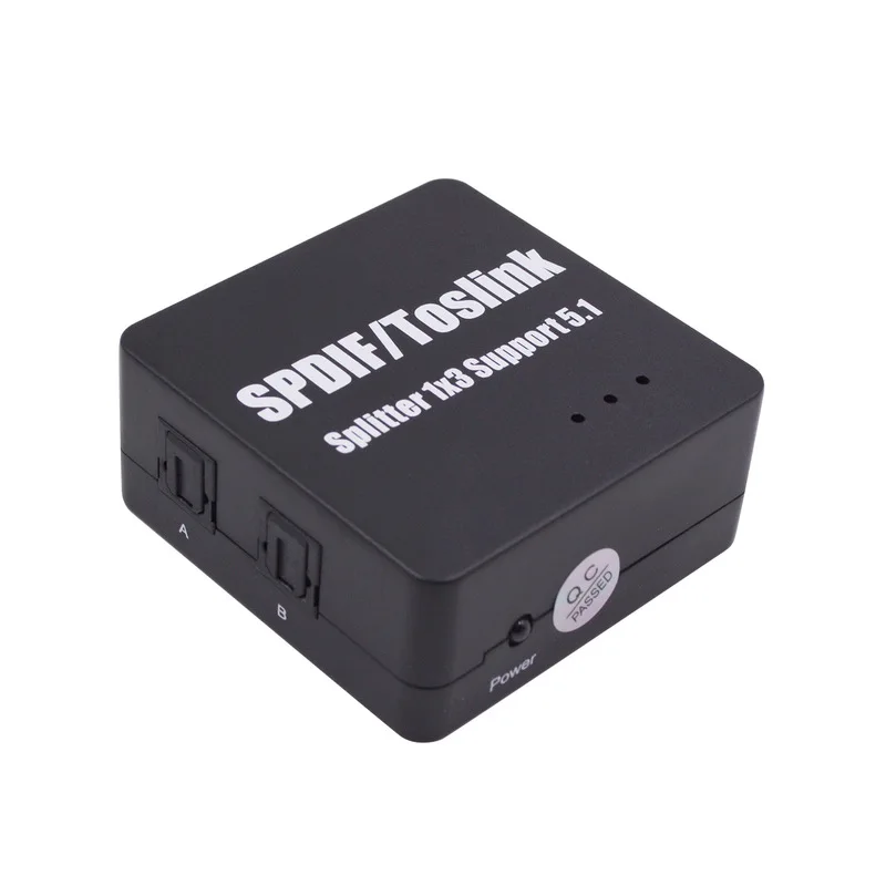 Мини оптический цифровой о сплиттер адаптер Spdif Toslink 1 в 3 Поддержка 5 DTS DOLBY AC3 для