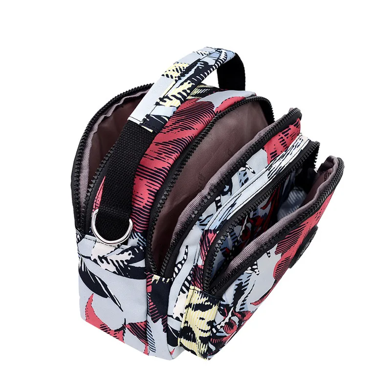 Women Messenger Bags 2022 New Summer Nylon Print Crossbody Shoulder Bag Multi-Pocket Multifunctional Handbag Casual Shell Bag