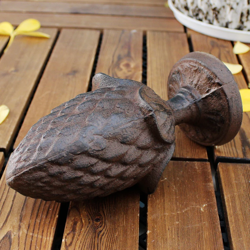 Винтажные чугунные фигурки в форме сосны с круглым основанием домашний садовый