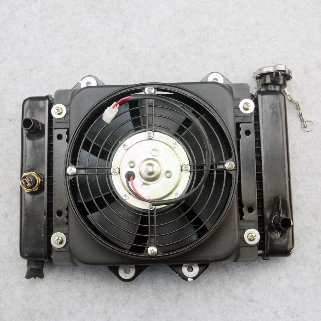 Радиатор с водяным охлаждением + вентилятор для квадроцикла 4 колесный 150cc 200CC