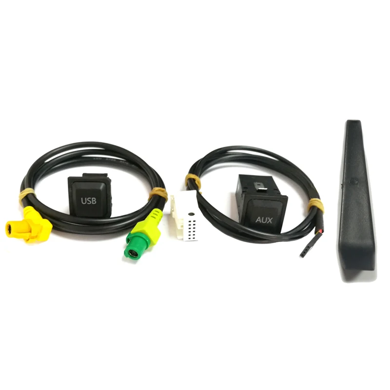 4pcs Автомобильный USB AUX переключатель кабельный жгут USB аудио адаптер RCD510 RNS315 для VW Passat B6 B7 Golf 5 MK5 Golf 6 MK6 GTI Jetta 5 MK5 CC - Цвет: 4pcs