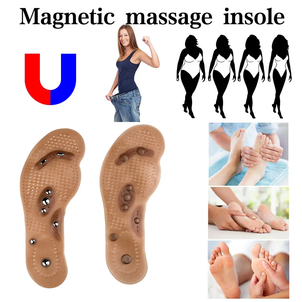 

Foot Massage Magnetic Massage Insole Feet Massage Physiotherapy Therapy Acupressure Magnetic Massager Slimming Insoles Health