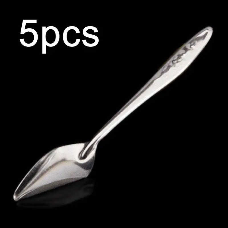 

5 Pcs Baby Bird Pointed Feeding Spoon Stainless Steel Milk Medicine Parrot Feeder for All Baby Bird Peony Cockatiel D7WE