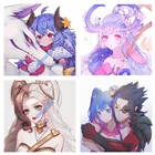 Алмазная вышивка сделай сам с полным заполнением, алмазная живопись 5d, персонаж аниме Lillia Kayn Jinx, мозаика, наборы для вышивки крестиком, декор комнаты для девочек