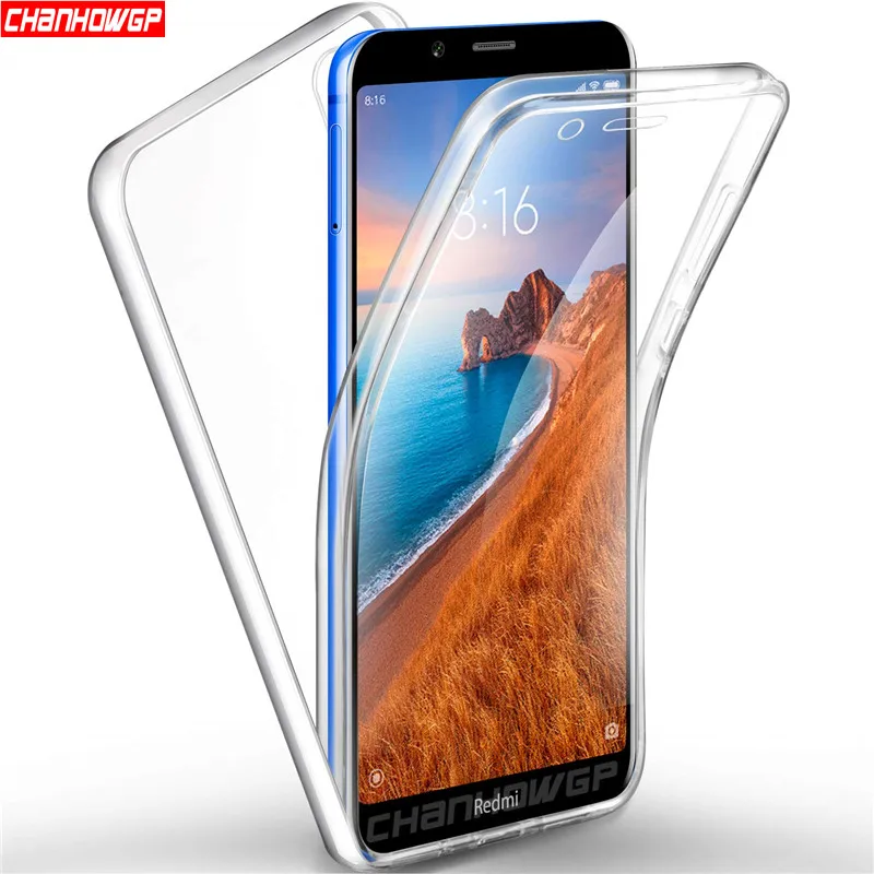 Двойной силиконовый чехол 2X для Xiaomi Redmi 7A жесткий накладка из поликарбоната Note 7 pro