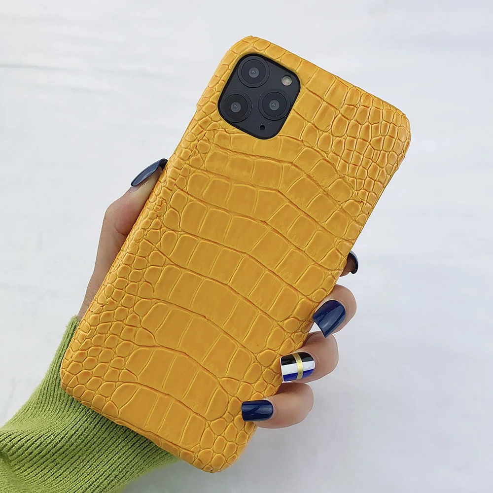 Чехол для телефона из змеиной кожи с крокодиловой текстурой iphone 11 Pro XS MAX X XR 7 8 6 s Plus