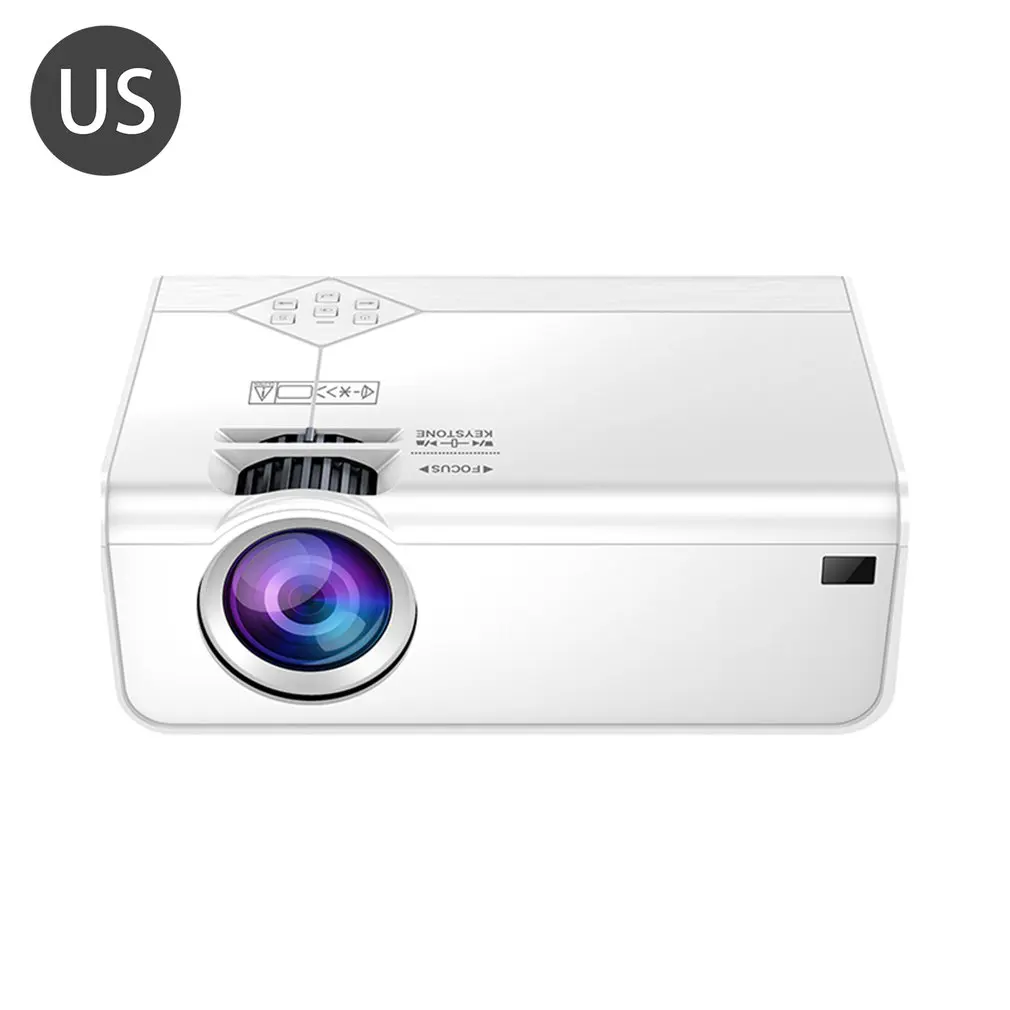 

A13 English Version WiFi Wireless Same Screen High Definition Projector Large Screen And Stereo Speakers Standard Type