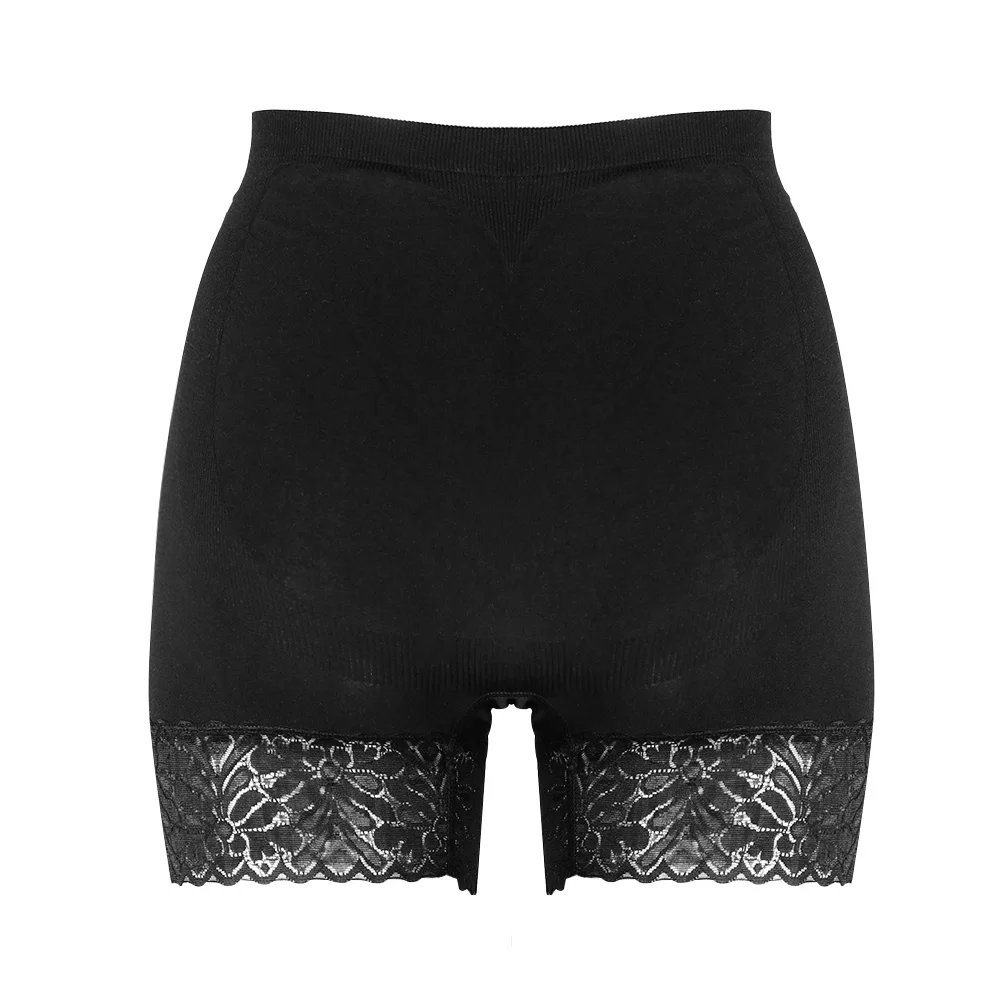 Women High Waist Lace Seamless Safety Pants Fashion Underwear Ice Silk Shorts Safety Slim Summer Beach Safety Pants