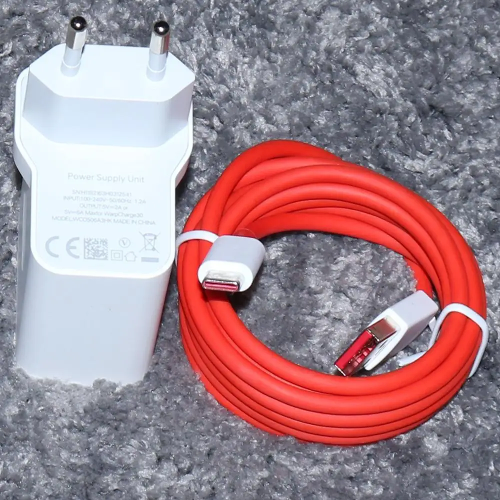Оригинальный адаптер питания OnePlus Warp Charge 30 Вт зарядное устройство для США 5 в 6 А