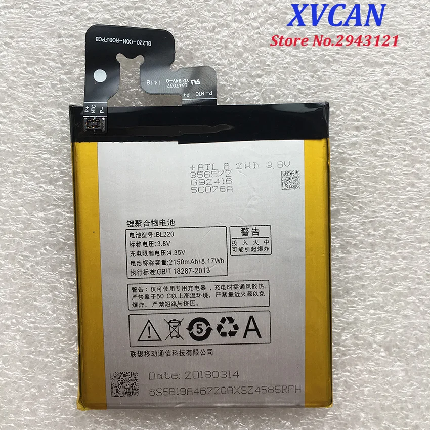 

Новый высококачественный оригинальный аккумулятор BL220 для Lenovo S850 S850T 2150 мАч Втч, фотоаккумулятор