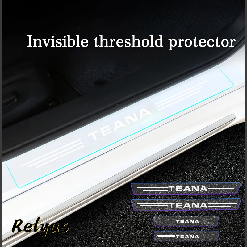 

Car Threshold Cover Door Sill Protector Anti Scratch Transparent Paint Protection Film For Nissan Teana J31 J32 J33 J34 1 2 3